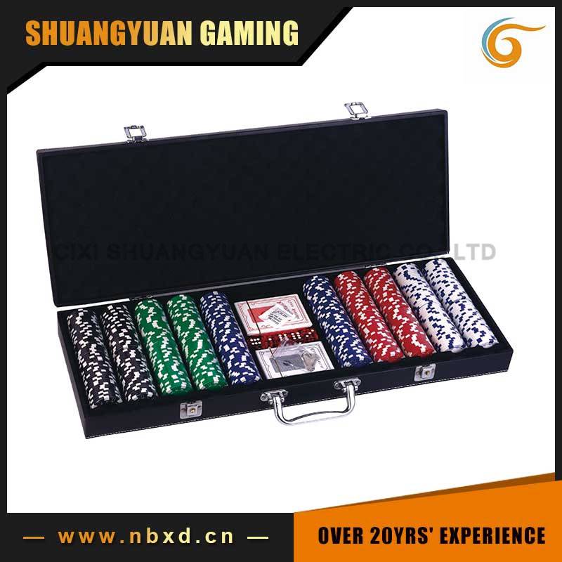 SY-S46 500pcs Poker Chip Set With Leather Case Featured Image