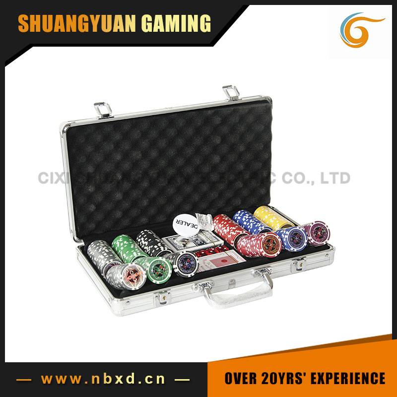SY-S63 300pcs Poker Chip Set With Aluminum Case, 11.5g Ultimate Poker Chip