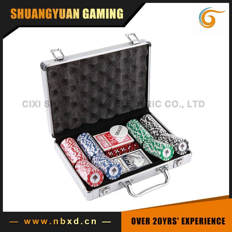 SY-S72 200pcs Poker Chip Set With Real Aluminum Case