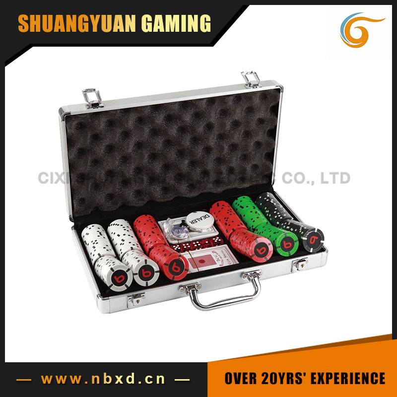 SY-S73 300pcs Poker Chip Set With Real Aluminum Case
