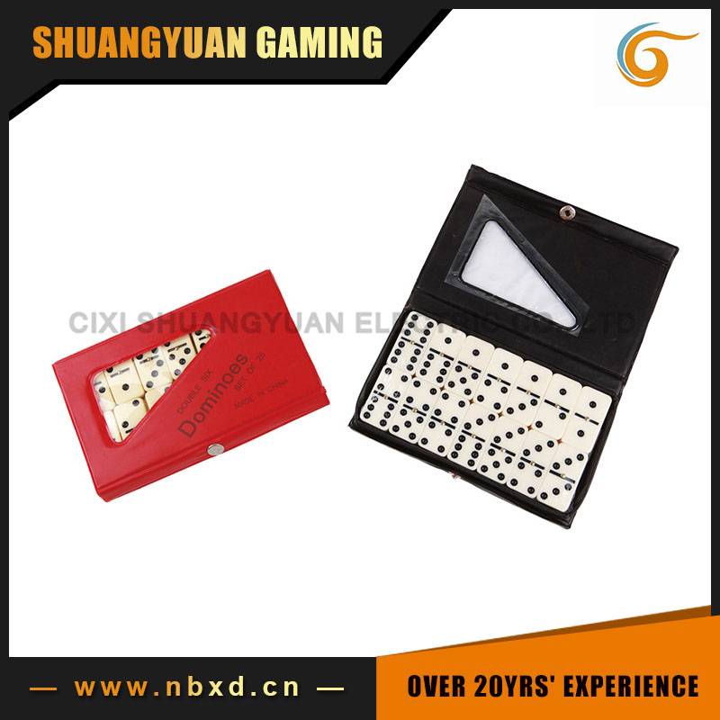 SY-Q10 28pcs Domino Set in High Quality Leather Box