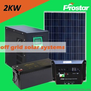Prostar 2kw solar system with batteries for home