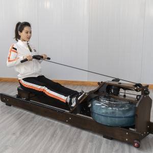 Foldable wooden water rower