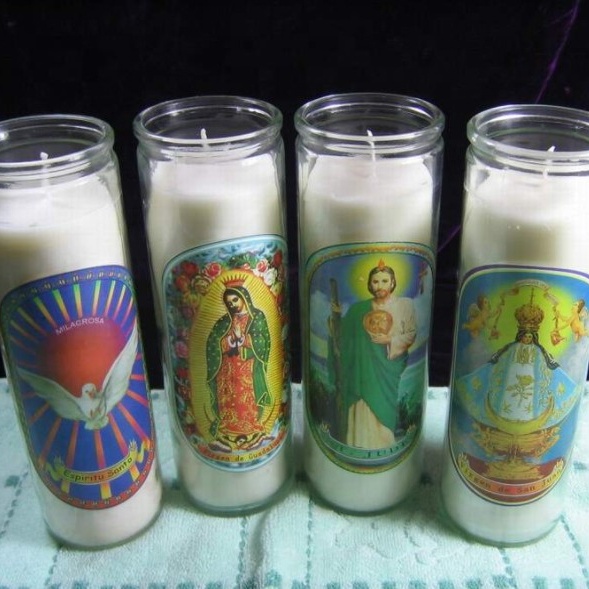 High Quality Scented Soy Wax Religious Candle / Church Candle / Prayer Candle
