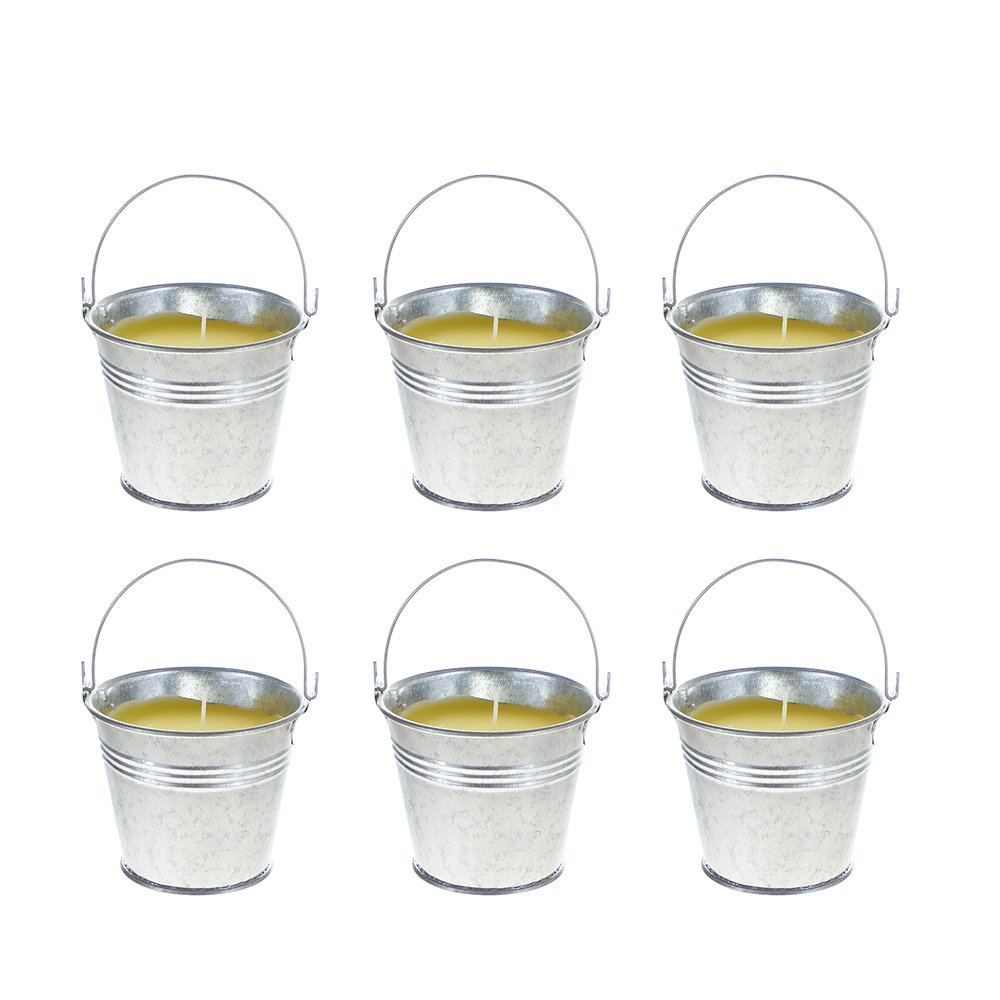 2020 wholesale price Candle Jars Wholesale Frosted - Wholesale Outdoor Metal Bucket Paraffin wax Citronella Candles – Quanqi