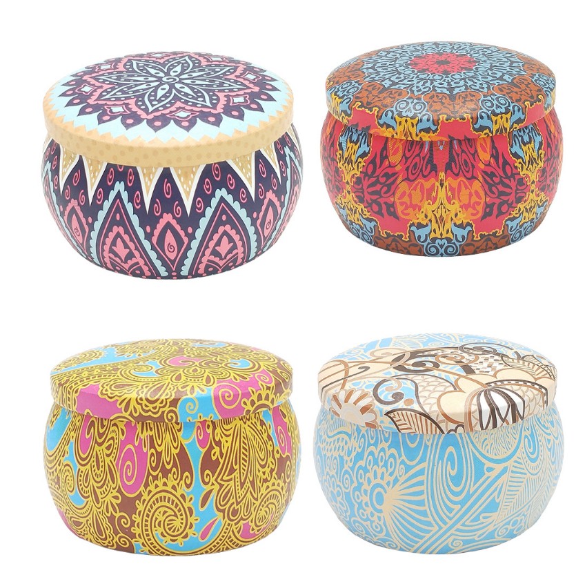 Hot Selling Traditional Design Outdoor Custom Soy Wax Scented Tin Candle Jar Candle