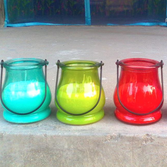 Discount Price Small Customized Tin Candle - Outdoor Mosquito Repellent Bucket Outdoor Citronella Candle In Glass Jar – Quanqi