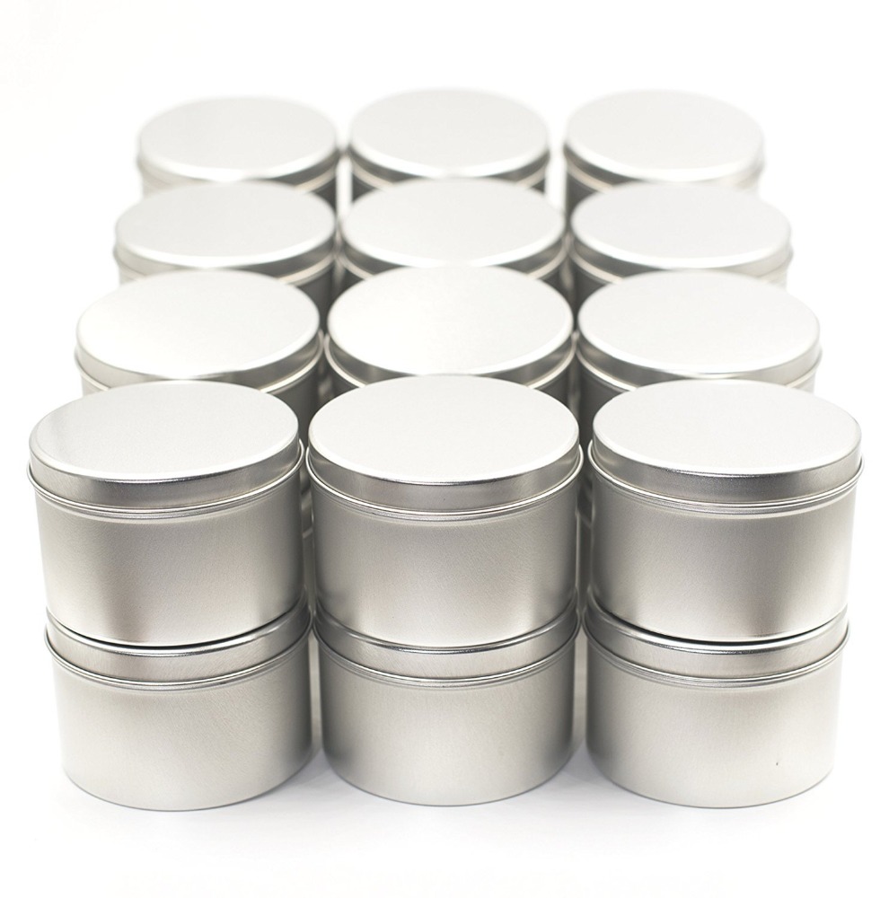 Wholesale Custom Round Empty Metal Candle Tin