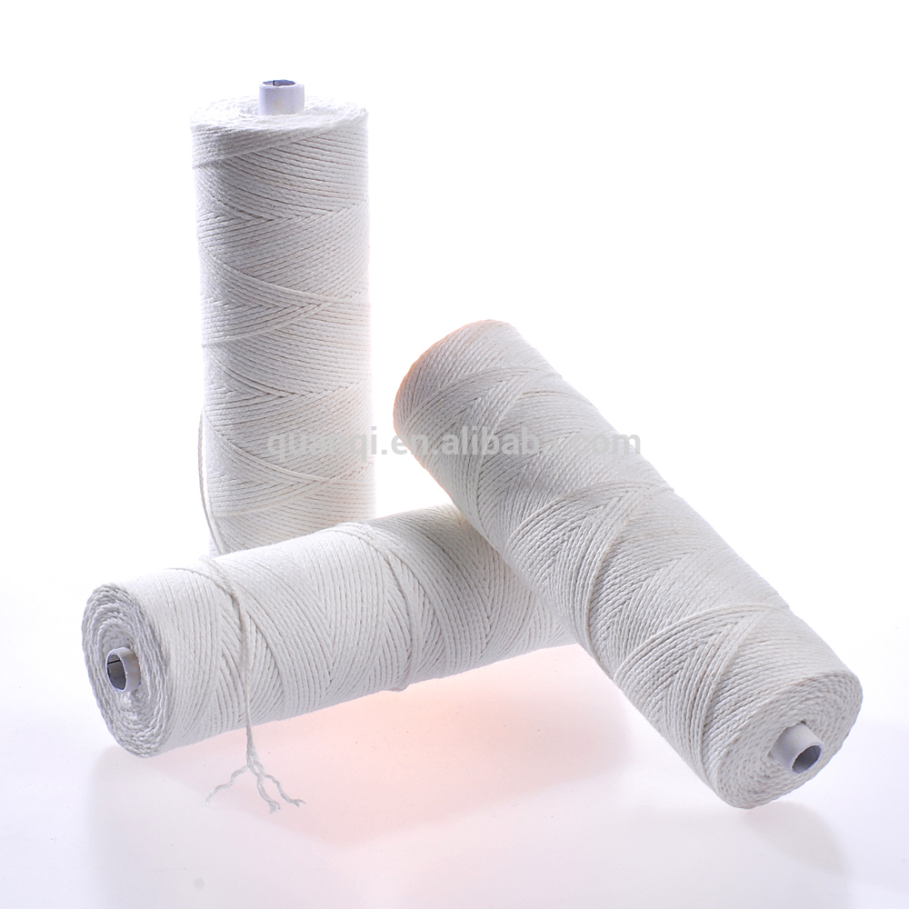High Quality Yarn Cotton Wick - Factory Supply 100% Natural Cotton Yarn Braided Candle Wick Cotton Yarn – Quanqi detail pictures