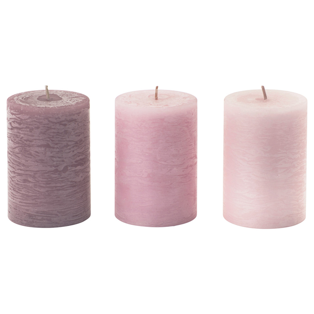 Reliable Supplier Soy Bean Wax Candle - white paraffin wax unscented long burning round pillar white candle – Quanqi