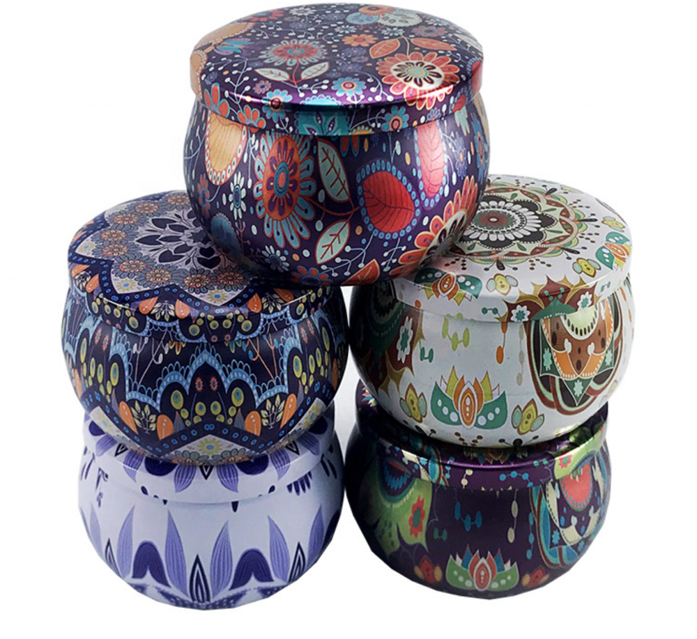 Discount Price Small Customized Tin Candle - Hot Selling Traditional Design Outdoor Custom Soy Wax Scented Tin Candle Gift Jar Candle set – Quanqi detail pictures
