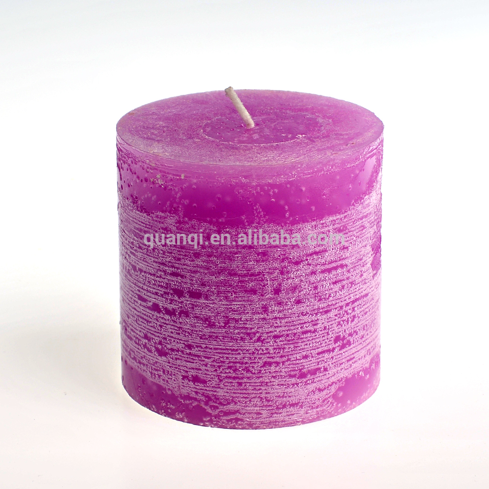 Professional China Wholesale Candle Wax - Wholesale High Quality Christmas decorations Rustic Pillar Candles In Bulk – Quanqi detail pictures