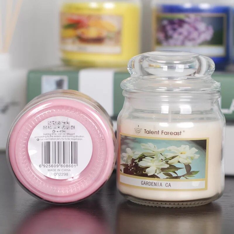Hot Selling Luxury Yankee Style Scented Natural Soy Wax Candle In Glass Jar