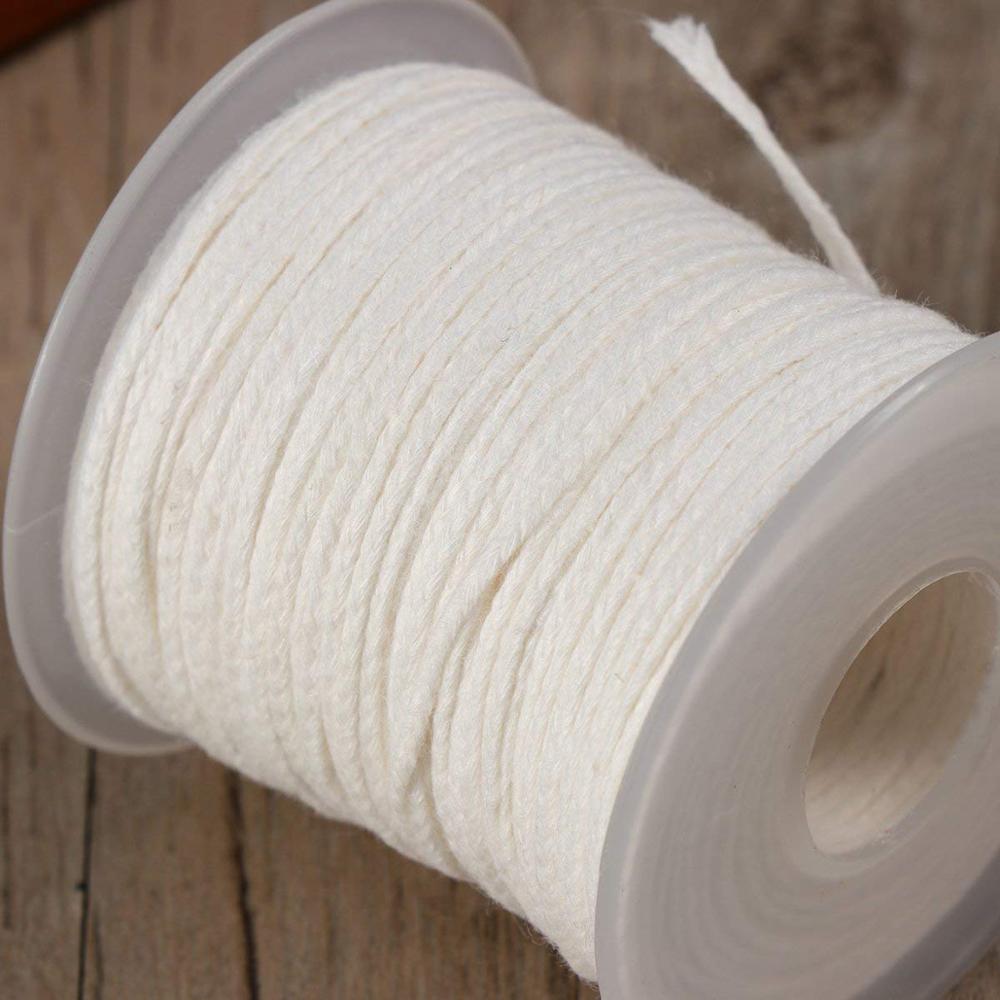 754 Ft 40 Ply Hot Amazon Product Braided Candle Wick Spool For Candle Making