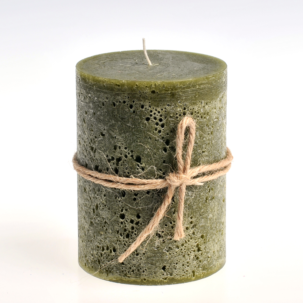 Wholesale Dealers of Wax Pillar Making Equipment - Green Color Wholesale high quality Honeycomb Christmas Paraffin Wax Pillar Candles – Quanqi detail pictures