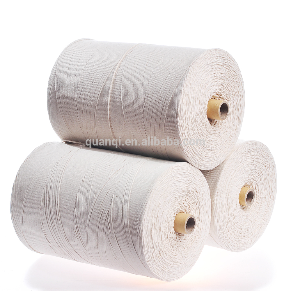 2020 wholesale price Cotton Wick With Metal Tab - Natural Color Low Smoke Candle Wick – Quanqi