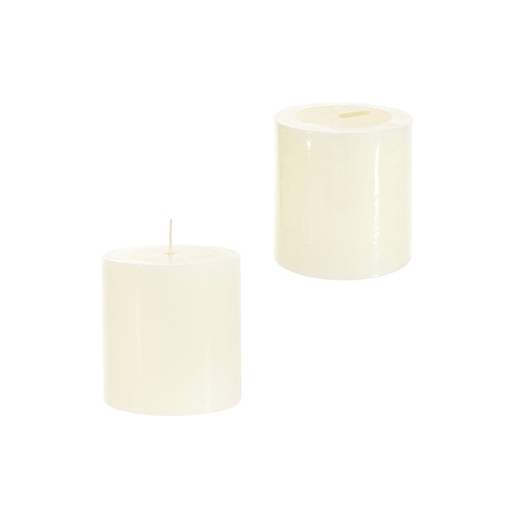 Excellent quality Soy Candle Wax Flakes - 3×3  Inch Hot Selling White Paraffin Wax Pillar Candle Church Candle On Sale – Quanqi detail pictures
