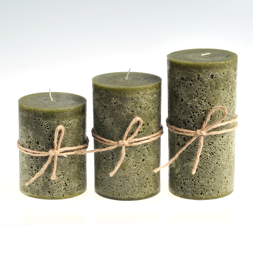 Bottom price Birthday Cake Candles - Green Color Wholesale high quality Honeycomb Christmas Paraffin Wax Pillar Candles – Quanqi