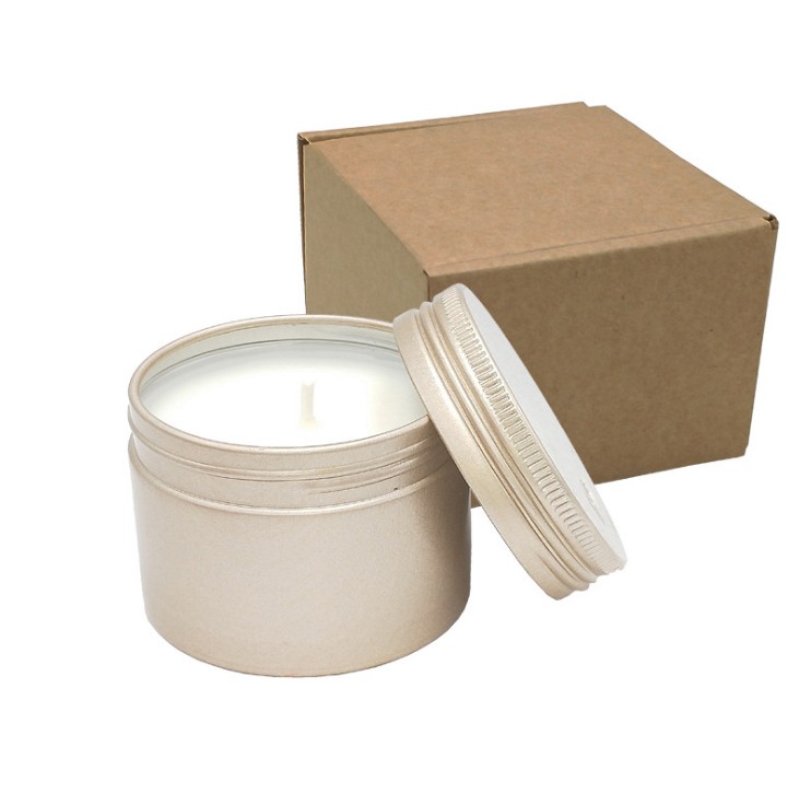 Hot Selling 100% Natural Custom Soy Wax Scented Tin Candle For Decoration / Travel