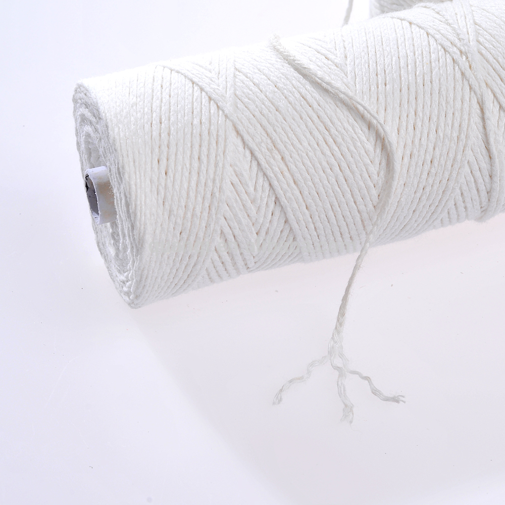Factory Supply 100% Natural Cotton Yarn Braided Candle Wick Cotton Yarn Featured Image