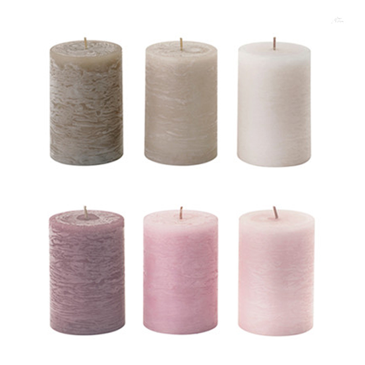 Customized High Quality Home Decoration White Wax Pillar Candles