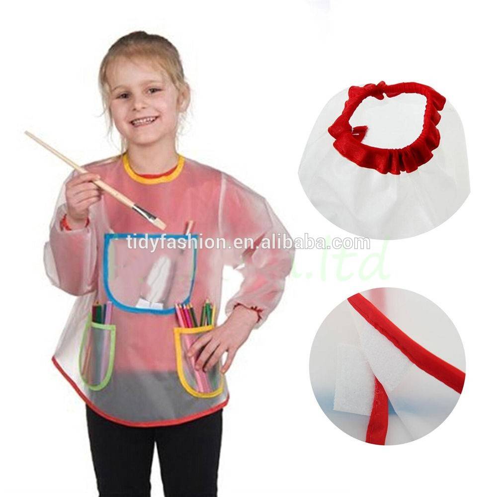 Professional Design Apron Meaning - Waterproof Children Painting Cooking Plastic Vinyl Apron – Tidy