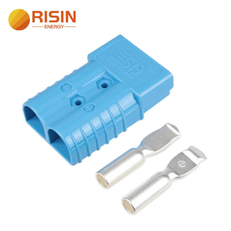 China 50a 120a 175a 350a Quick Connect 2 Pole Anderson Connector Forklift Battery Cable Factory And Suppliers Risin