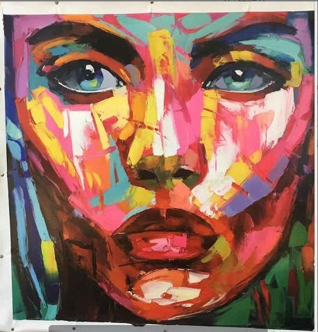 Pretty Women Face Oil Painting Sexy Woman Hand Painted Pop Art Modern Abstract Paintings!