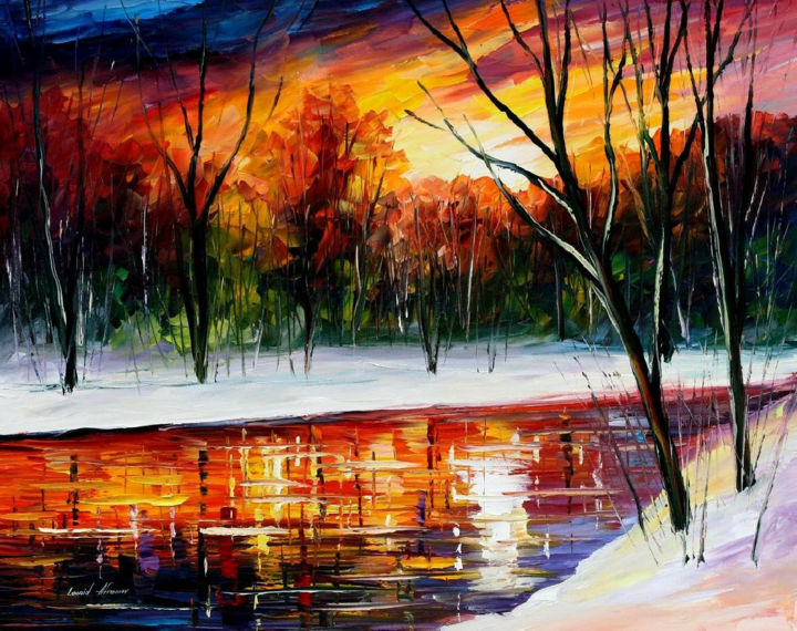 ROYI ART Create and Re-create 100% Hand-made Contemporary Landscape Oil Painting!