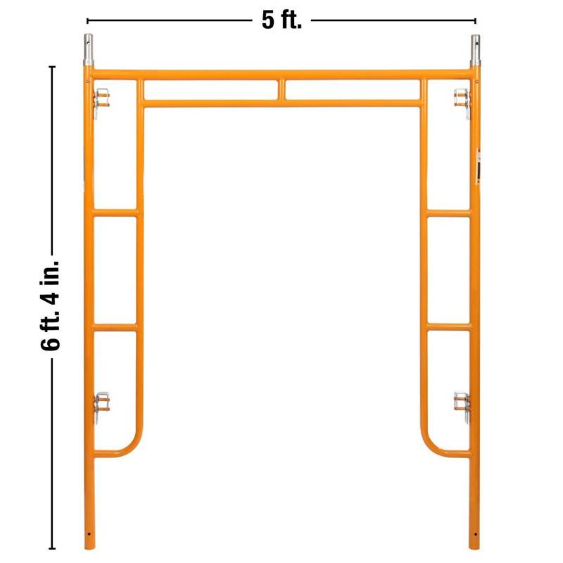 yellow-painted-frame-scaffolding-walk-through-frame