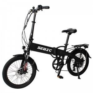 SEBIC 20 inch 8 speed suspension 48v 500w folding electric bike