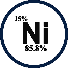 Nickel Alloys Contain 15%-85% Ni chemsitry