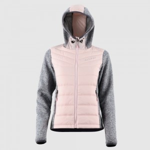 Women’s sweater fleece hybrid jacket 17930