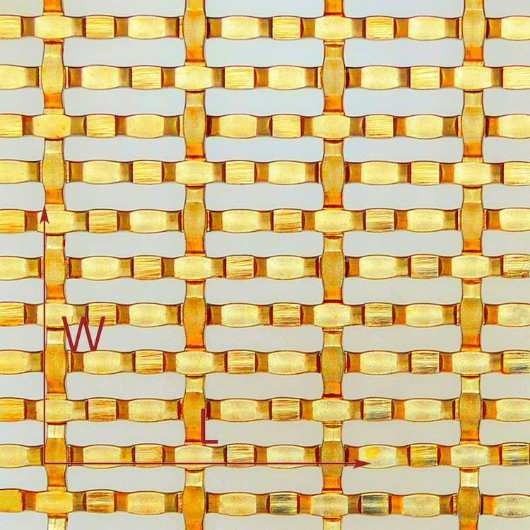 XY-5483P zlatna boja pregrada od metalne tkanine (2)