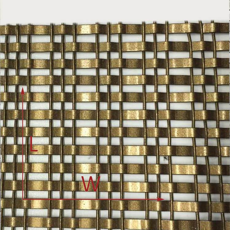1. XY-1513P Bronze Paint Decorative Mesh for Elevator Wall Cladding (2)