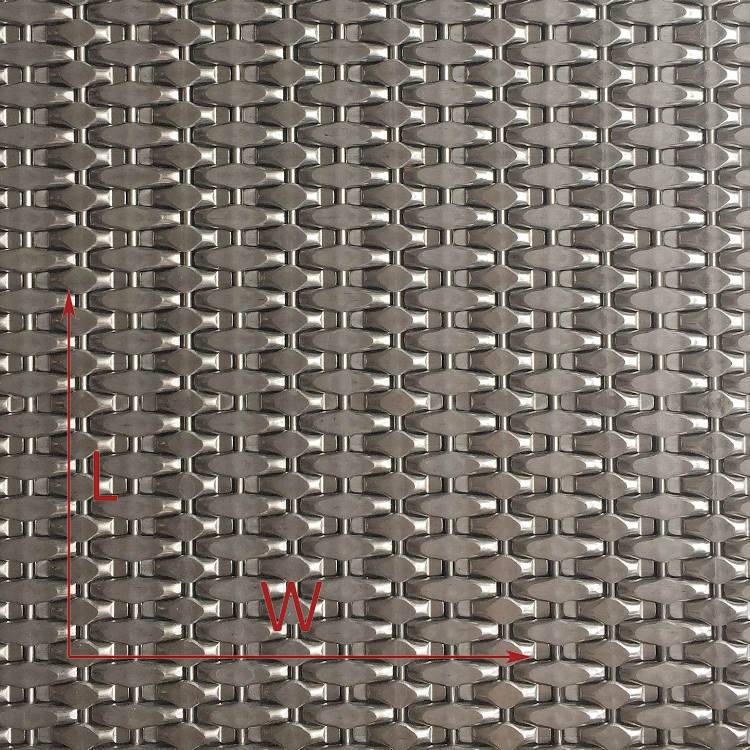 Декоративна метална жичана мрежа за декорација на ѕидови во лифт (3)