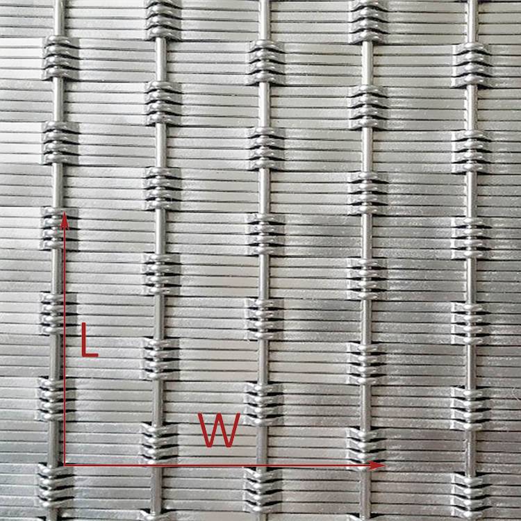 Woven Metal Mesh Pattern for Wall Cladding (2)