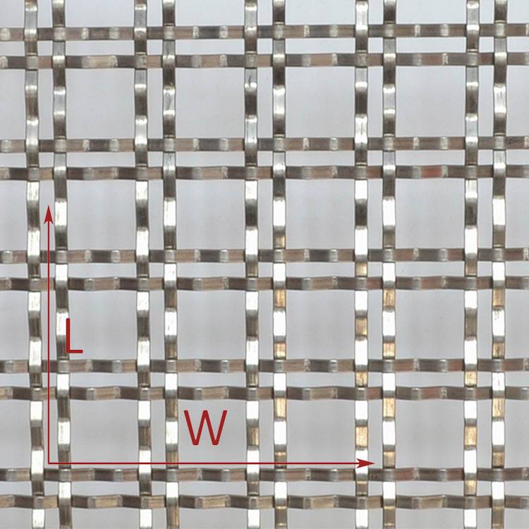 2. XY-2413 od nehrđajućeg čelika savijena žičana mreža za vanjsku ogradu
