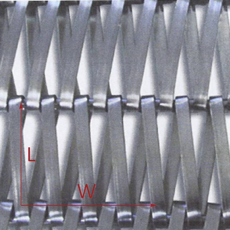 2. XY-A5016 Cladding metal mesh  for interior fittings  solar shading