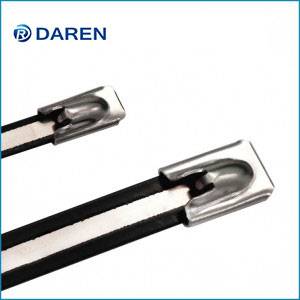 Stainless Steel Cable Ties-Ball-lock Semi-Polye...