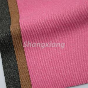 Poly Cotton knit twill two-tone jacket fabric