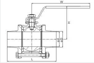 Sanitární upnutý balíček, svařovací kulový ventil (2)