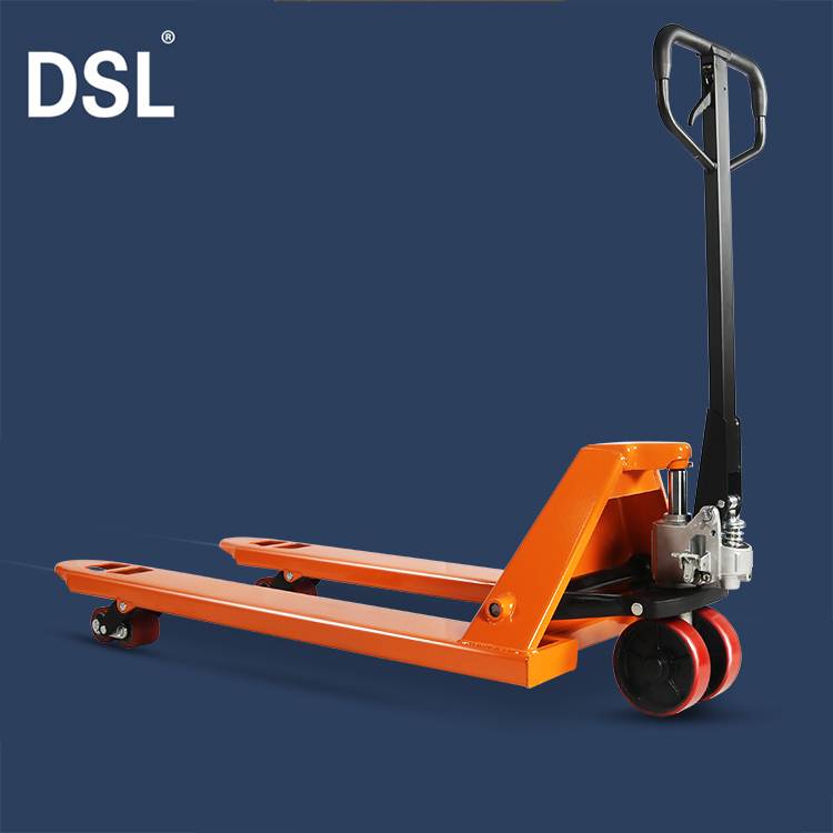 2.5 Ton Hand Pallet Truck Manufacturers Adjustable Hydraulic Manual with Rubber Wheel