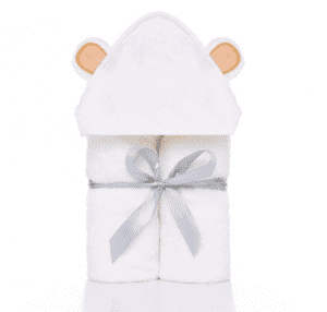 Cartoon Pure Color Swaddle Blanket Washcloth Bathrobe  Cotton  Baby Hooded Towel for Kid
