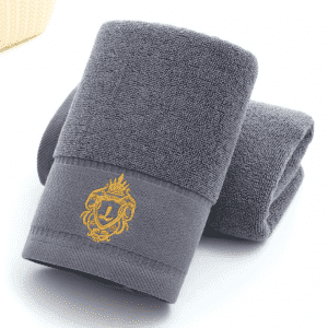 spa hotel long staple cotton embroidery LOGO face towel