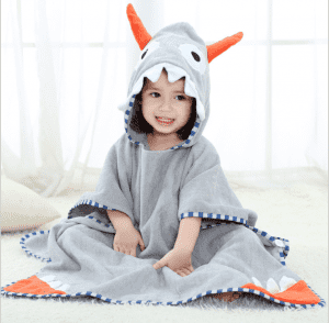 100% cotton horns embroidery absorption soft Baby Hooded Towel