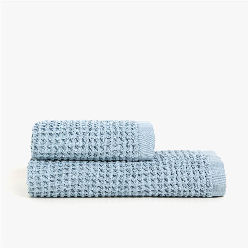 Hotel  Waffle Weave White 100%  Cotton Bath Towel set Featured Image
