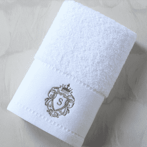 100% cotton custom white terry hotel and home face hand bath towels set