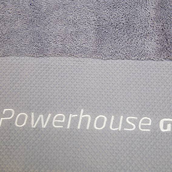 Good Quality Bathroom Towels - 70 by 140 cm Disposable Cotton Bath Towel with platinum satin jacquard logo – Sky Textile