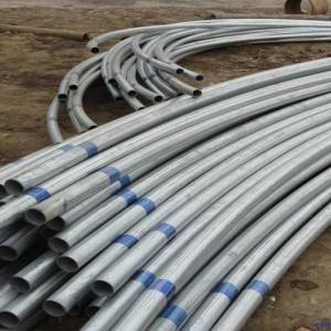 China wholesale Hot Dip Galvanized Steel Pipe - Precision Process on Steel-Bending roud pipe – Rainbow